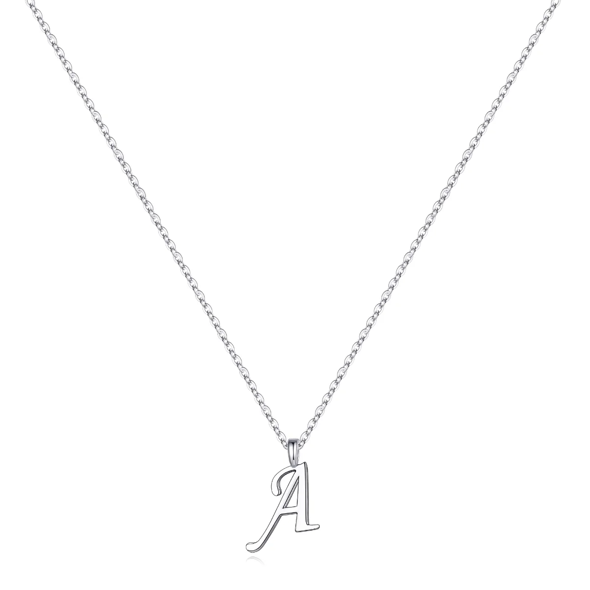 Yoosteel Sterling silver initial necklace